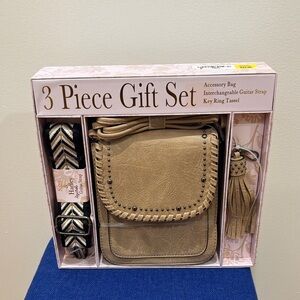 Tan Shoulder Bag Set